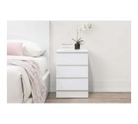 Birlea Oslo 3 Drawer Bedside White