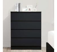 Birlea Oslo 4 Drawer Chest Black
