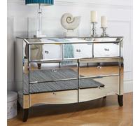 Birlea Palermo 3 Over 4 Chest One Size Silver