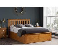 Birlea Phoenix 4ft6 Double Ottoman Bed, Oak, pine