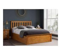 Birlea Phoenix Double Ottoman Bed Oak