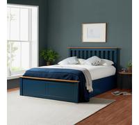 Birlea Phoenix Double Ottoman Bed with Mattress - Navy