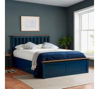 Phoenix King Size Blue Ottoman Bed - Birlea - Wilko