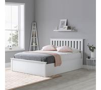 Birlea Phoenix Kingsize Ottoman Bed with Mattress - White