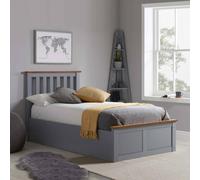 Birlea Phoenix Ottoman Storage Bed Frame in Grey | Size: Small Single Birlea Grey Small Single