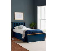Birlea Phoenix Ottoman Storage Bed Frame Navy Blue | Size: Single Birlea Navy Single