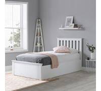 Birlea Phoenix Single Ottoman Bed with Mattress - White