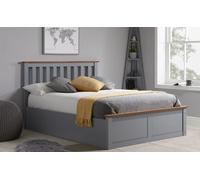 Birlea Phoenix Wooden Ottoman Bed Frame, Single, Grey