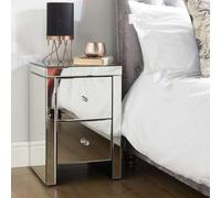 Birlea Seville 2 Drawer Bedside Mirrored