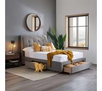 Sienna Double Bed-Grey