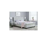 Birlea Sienna Bed in Metallic Silver | Size: Double Birlea Metallic Silver Double