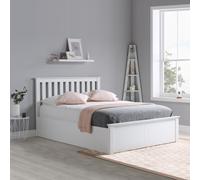 Birlea Phoenix Double Ottoman Bed - White, none
