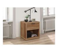Birlea Bedside Table Stockwell - Single Drawer, Single Shelf, Brown