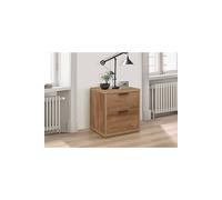 Birlea Stockwell 2 Drawer Bedside Rustic Oak Effect