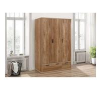 Birlea Stockwell 3 Door 2 Drawer Wardrobe One Size Nude