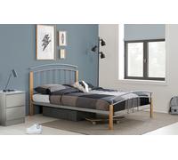 Birlea Tetras Metal Bed Frame, King Size Dimensions: 5′ x 6′6″ (150cm x 200cm)