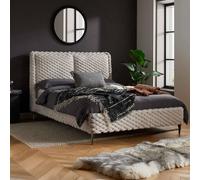 Birlea Tilly Off White Faux Fur Bed Frame Double Off White Double