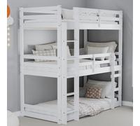 Birlea Tressa Triple Bunk Bed In White