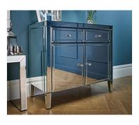 Birlea Valencia 2 Drawer 2 Door Sideboard Mirrored