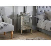 Birlea Valencia 3 Drawer Bedside Mirrored