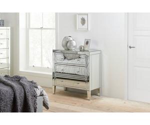 Birlea Valencia 3 Drawer Chest Mirrored