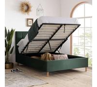 Birlea Small Double Loxley Ottoman Bed Green