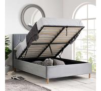 Birlea Small Double Loxley Ottoman Bed Grey, Grey