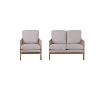 Birlea White 2 Seater & Chair Bundle Ida Birlea White