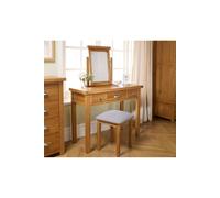 Birlea Woburn 3 Drawer Dressing Table Oak In Light Oak Light Oak One Size