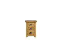 Birlea Woburn Small 3 Drawer Bedside, Wood, Oak, 32 x 42 x 57 cm