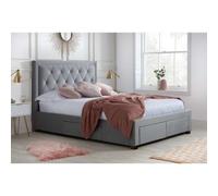 Birlea Woodbury King Size Bed Grey Fabric