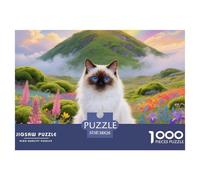 Birman 1000 Piece Jigsaw Puzzle Pet Cat for Adults Fun Gift Memory Games Stress Relief 38x26cm/1000pcs