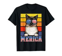 Birman Cat 4th of July Merica American Mericat Cats Lovers Value Graphic T-Shirt