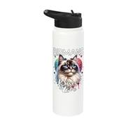 Birman Cat Kisses Birman Cat Love Stainless Steel Insulated Water Bottle