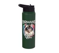 Birman Cat Kisses Birman Cat Love Stainless Steel Insulated Water Bottle