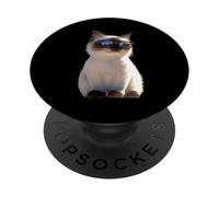 Birman Cat Sacred Cat of Burma Cats Cute Birman Cats PopSockets Adhesive PopGrip