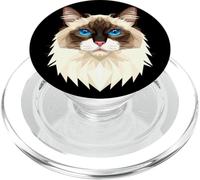 Birman Cat Sacred Cat of Burma Cats Cute Birman Cats PopSockets PopGrip for MagSafe