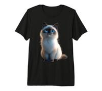 Birman Cat Sacred Cat of Burma Cats Cute Birman Cats Premium T-Shirt