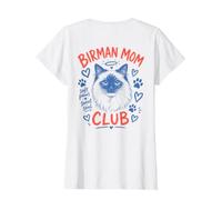 Birman Mom Club Soft Paws Cat Lover T-Shirt