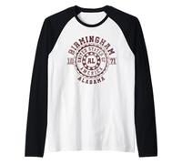 Birmingham AL | Alabama | Vintage City Apparels Raglan Baseball Tee