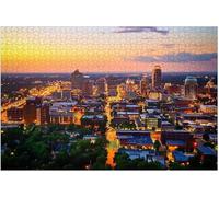 Birmingham Alabama Skyline Alabamas Pictures Brain Stimulator Jigsaw Puzzle Adult Challenge Modern Home Decor & Unique Gift for Men Women & Seniors_300pcs