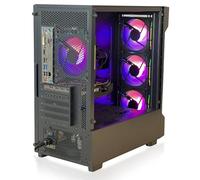 BIRMINGHAM AV Gaming PC - AMD Ryzen 5 5500 with NVIDIA RTX 3050 6GB, 16GB RAM, 1TB NVMe SSD, RGB Case, Windows 11 Pro - Black