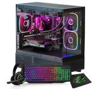 BIRMINGHAM AV Gaming PC Bundle - AMD Ryzen 7 5700X with NVIDIA RTX 5060 8GB, 32GB RAM, 2TB NVMe SSD, Liquid Cooler, RGB Case, Windows 11 Pro - Black