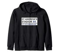 Birmingham City St. Andrew’s Stadium Iconic Street Sign Zip Hoodie