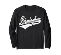 Birmingham England Varsity Script Classic Sport Jersey Style Long Sleeve T-Shirt