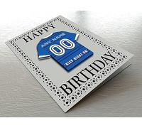 BIRMINGHAM FOOTBALL BIRTHDAY CARD - PERSONALISED FOOTBALL SHIRT FRIDGE MAGNET - THE BEST A FAN CAN GET!
