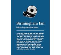 Birmingham Football Fan Definition Wall Art Print, Size A4
