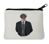 Birmingham Gangster Neoprene Coin Purse Pouch 10x11cm White
