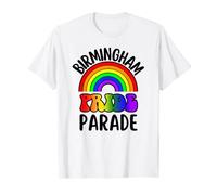 Birmingham Pride Parade LGBTQ+ Rainbow Retro T-Shirt