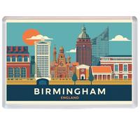 Birmingham - West Midlands - Jumbo Artistic Fridge Magnet 96 x 67mm BBSFHM3317